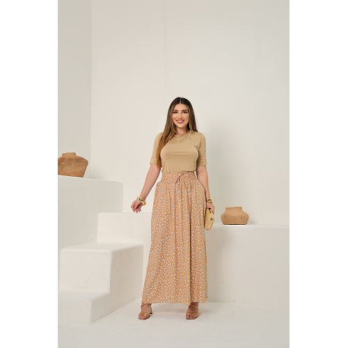 Blusa com Punho Renda - Modelo Rafaela Cor Nude 3