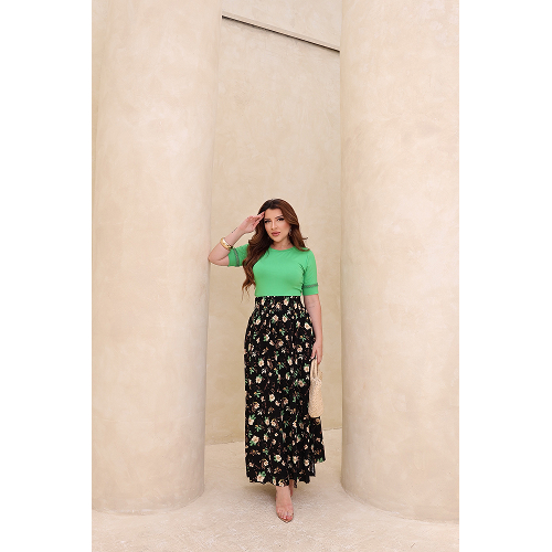 Blusa com Punho Renda - Modelo Rafaela Cor Verde Claro 5